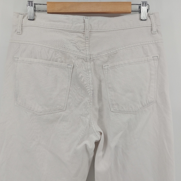 J Brand Joan High Rise Wide Leg Jean in White Size 31 - Picture 8 of 13